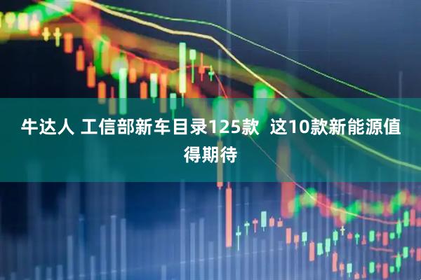 牛达人 工信部新车目录125款  这10款新能源值得期待